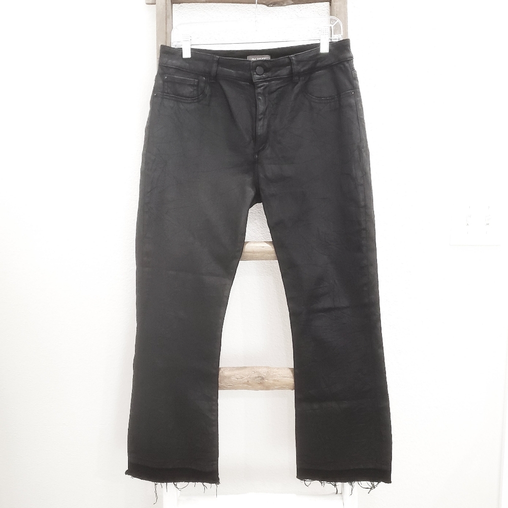 DL1961 Laura Harker Faux Leather Flare Pants Size 32